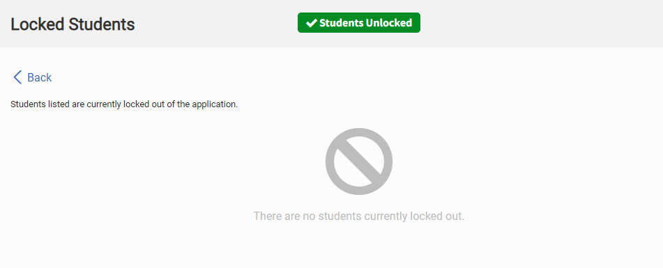 the unlocked students message