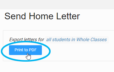 select the Print to PDF button