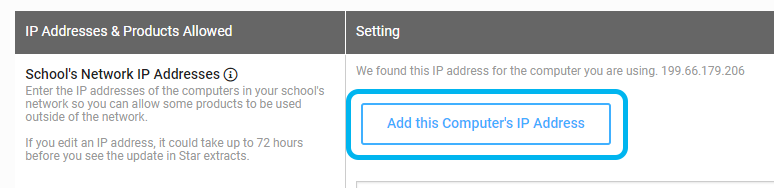 the Add This Computer's IP Address button