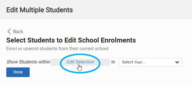 select the school link
