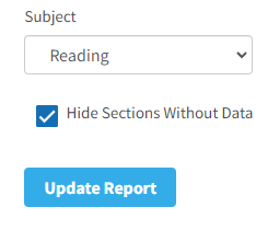 the subject and the hide sections option